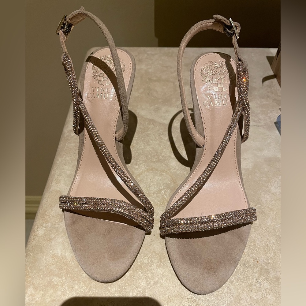 Vince Camuto Luanna Crystal Strap High Heel